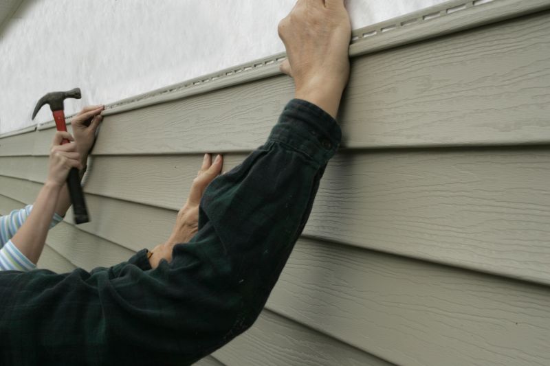 Repaired Vinyl Siding Seam